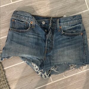 Levi’s button up cut offs